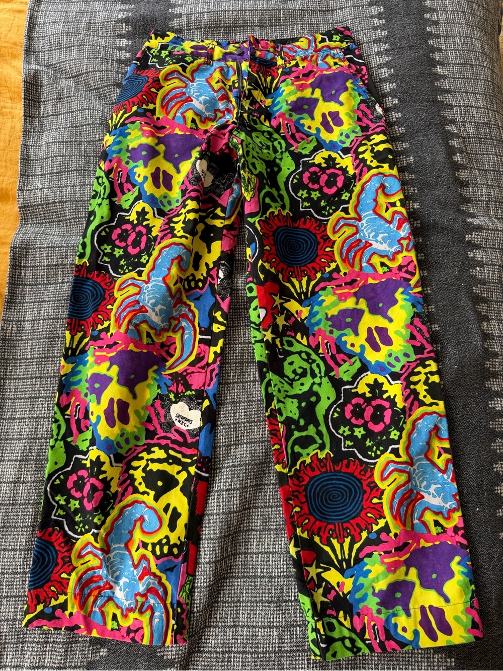 Saturdays New York City Neon Multicolor Skull & Floral Lounge Pants